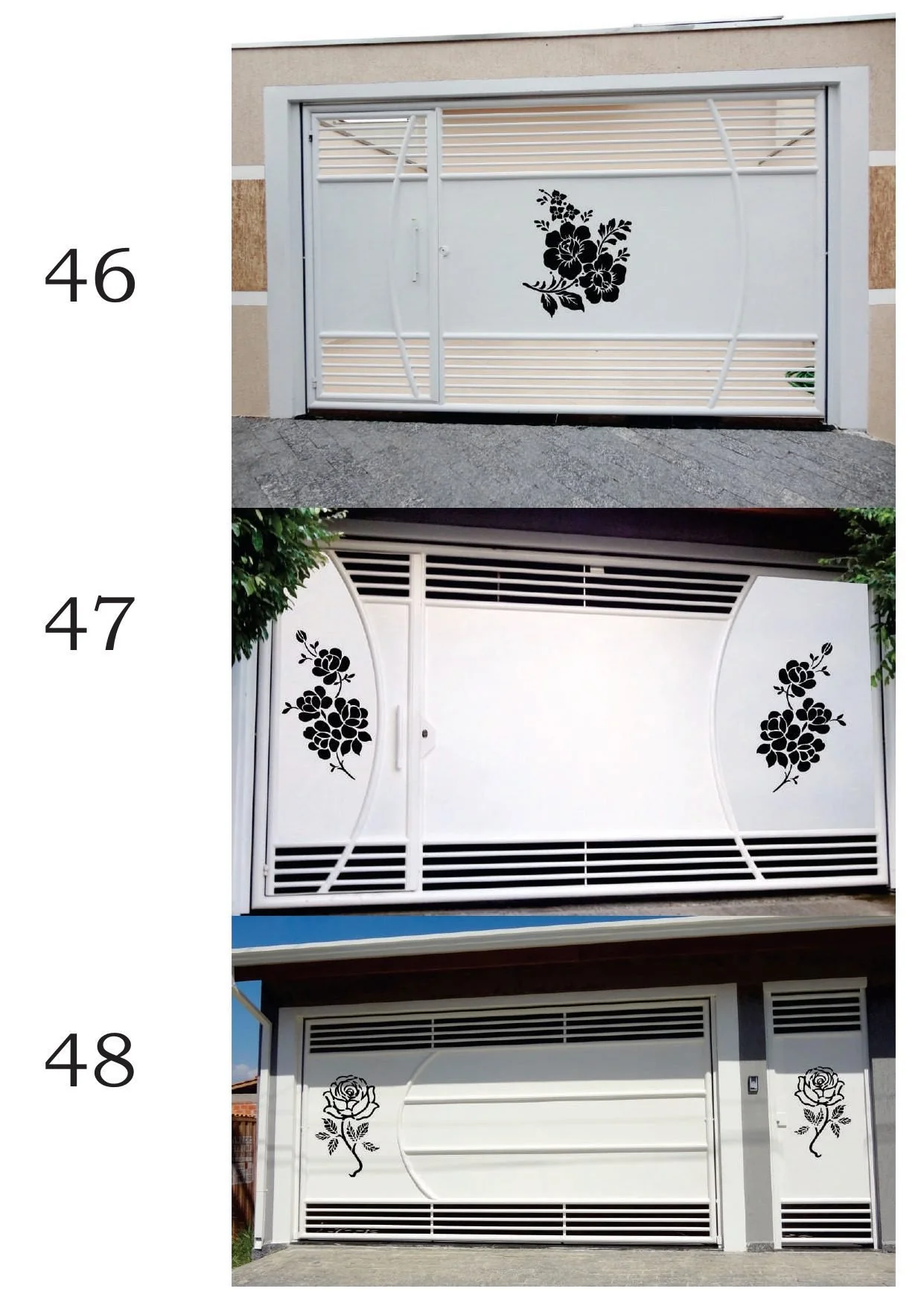 Prancha de modelos de portões em aço carbono publicada pela Tecnotubo